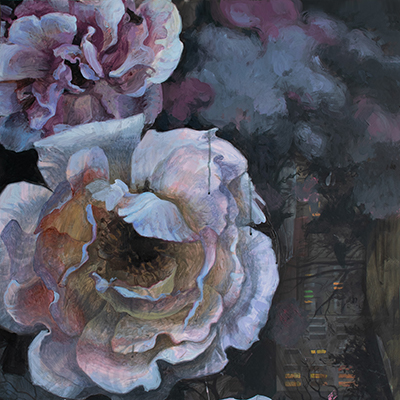 Pre-Sunrise in the Rose Garden II