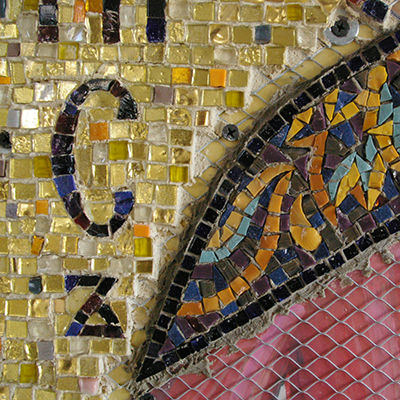 Mosaic in progress