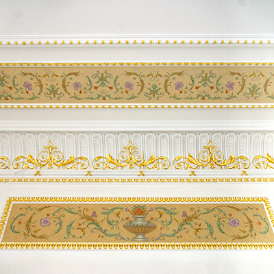 Wall painting in pool