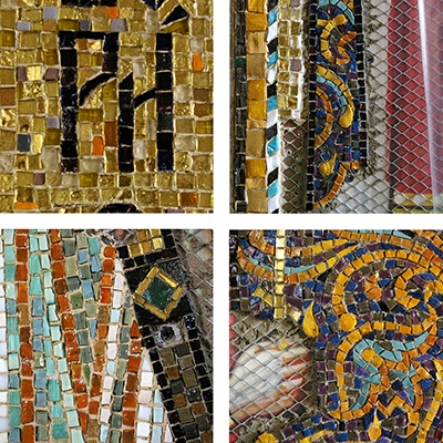 Wall painting in pool