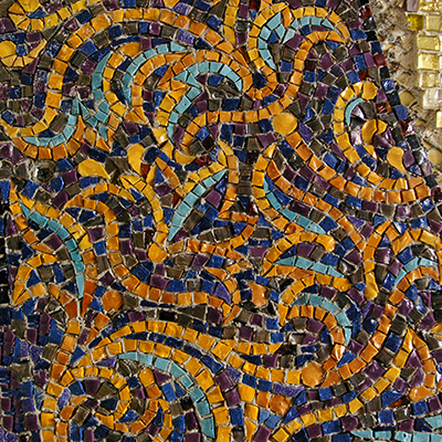 Wall painting in pool